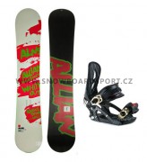 Snowboard komplet pánský Allian White Out vázání Westige Poker