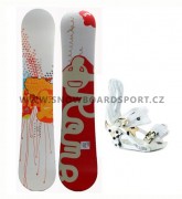 Snowboard komplet dámský Rome Vinyl vázání Westige Hard