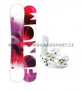Snowboard komplet dámský Forum The Aura vázání Westige Hard