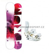 Snowboard komplet dámský Forum The Aura vázání Westige Hard