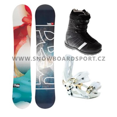 Snowboard komplet dámský Head Pearl vázání Westige Hard boty Blax