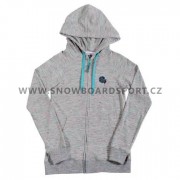 Mikina dámská na zip s kapucí NEFF Tiga Grey