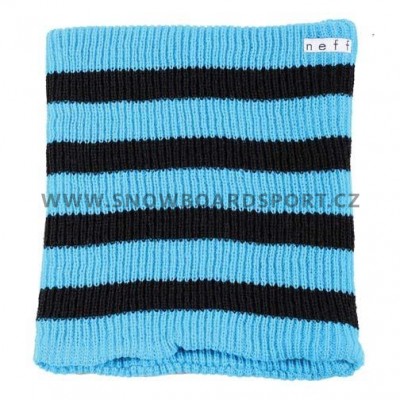 Nákrčník zimní Neff Daily Stripe Gaiter Cyan Black